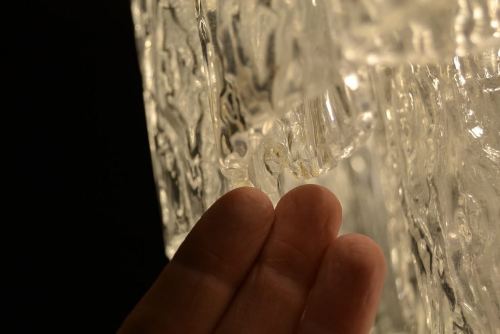 Doria Chandelier, 3layered Art Glass Tubes, Germany, 1960s Retro Station