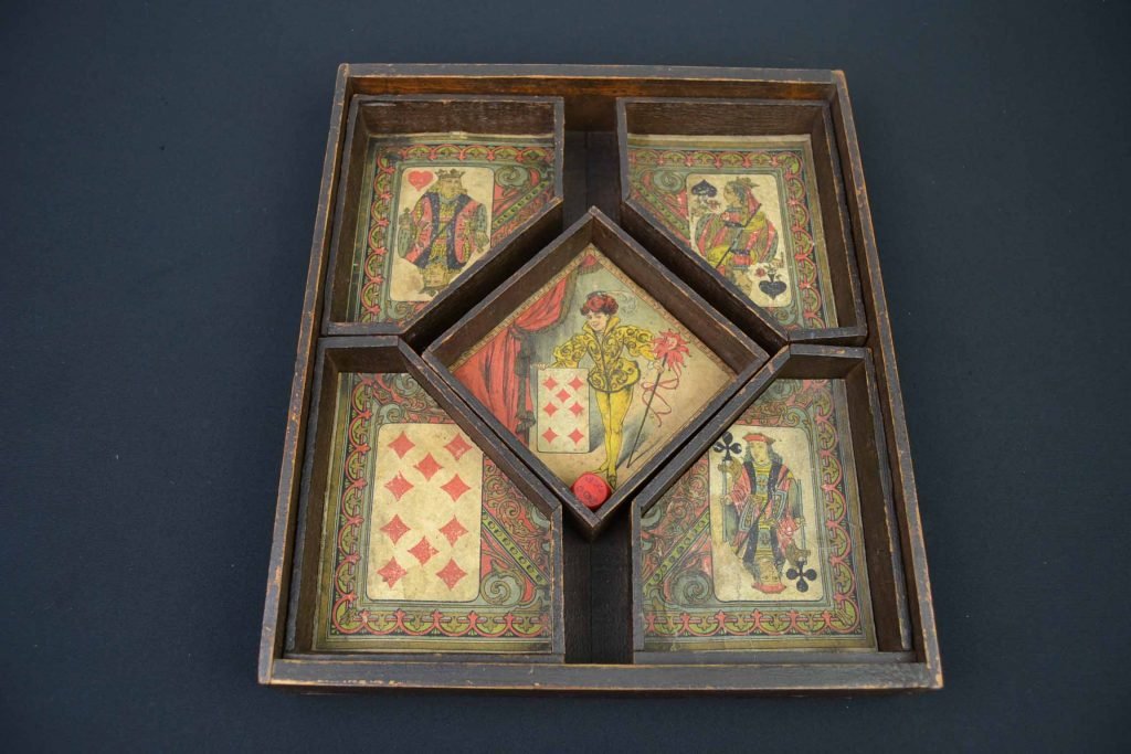 French Antique Card Game Retro Station