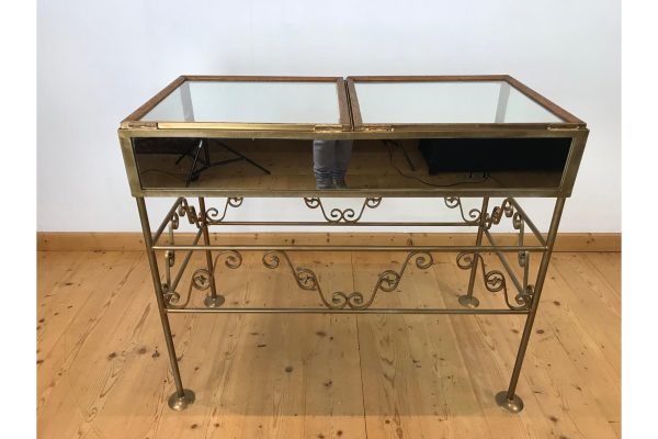 Toonbank uit Glas en Metaal, Juwelen Vitrine, 1950s - Afbeelding 5