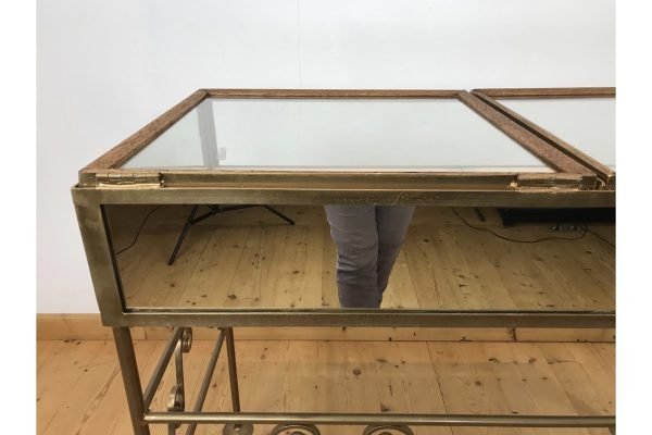 Toonbank uit Glas en Metaal, Juwelen Vitrine, 1950s - Afbeelding 3