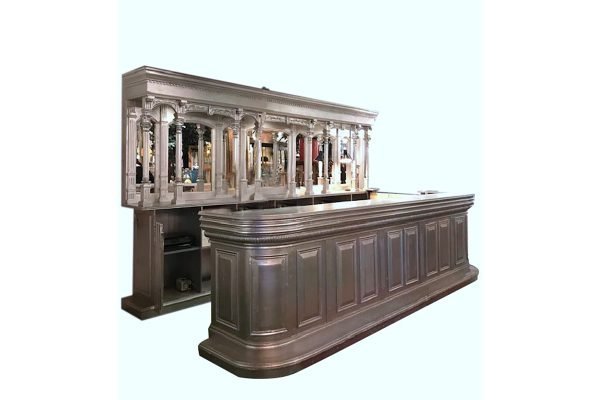 Grote toonbank, winkeltoog, bar met achterwand, USA
