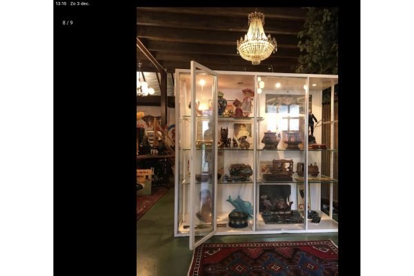 Grote metalen winkel vitrinekast - dokterskast - Afbeelding 5