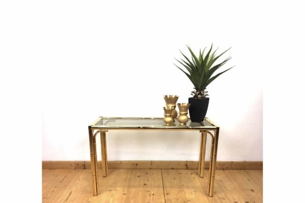 Metalen Muurtafel met Bamboe Look