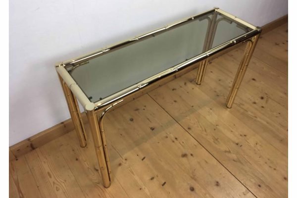 Metalen Muurtafel met Bamboe Look - Afbeelding 2