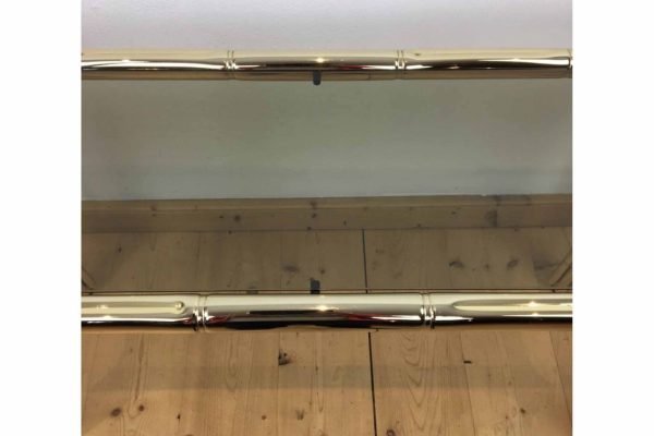 Metalen Muurtafel met Bamboe Look - Afbeelding 5