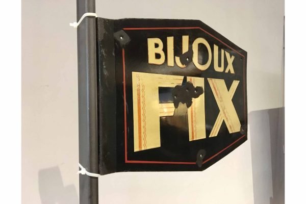 Dubbelzijdig emaillebord Bijoux Fix Frankrijk 1950s - Afbeelding 8