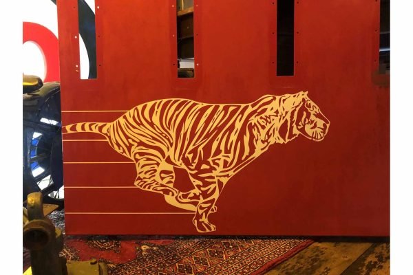 Vintage Esso reclamebord met tijger - Afbeelding 2