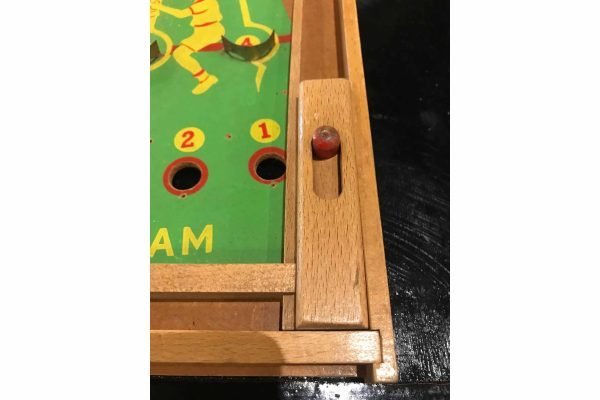 Vintage Wooden Tabletop Pinball Game - Image 6
