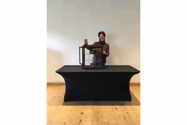 Kleine Toonbank Vitrine uit Hout en Glas - Afbeelding 14
